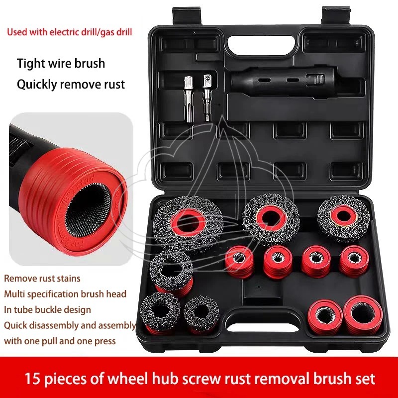 Car Cleaning Brush - Car Wheel Stud Cleaning Tools 12-28mm