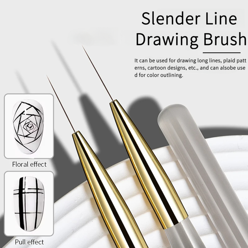 1/2/5Pcs Nail Art Liner Brush  - đánh giá và giá Detailing Brush Set