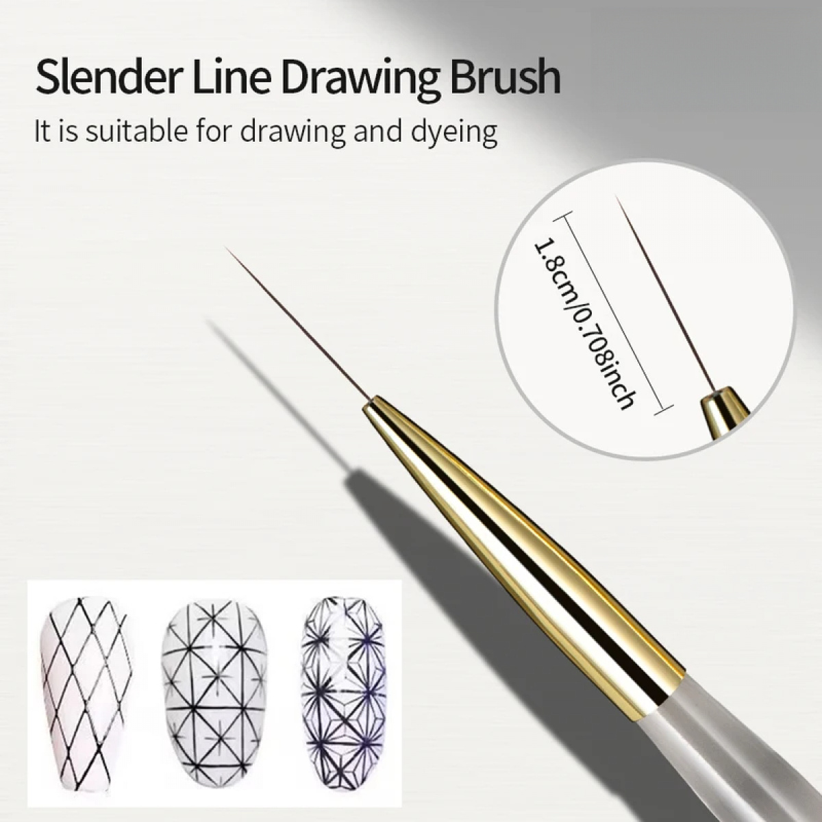 1/2/5Pcs Nail Art Liner Brush  - đánh giá và giá Detailing Brush Set
