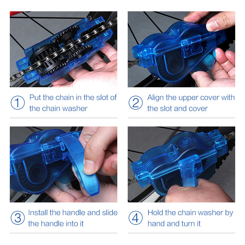 3Pcs Bicycle Chain Cleaner Kit - đánh giá và giá Detailing Brush Set